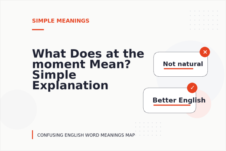 What Does at the moment Mean? Simple Explanation and Examples What Does at the moment Mean? Simple Explanation and Examples