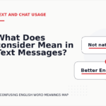 What Does consider Mean in Text Messages?